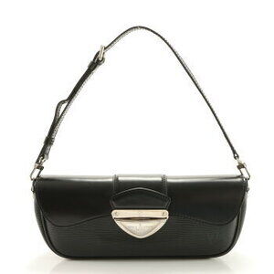 Louis Vuitton Epi Pochette Montaigne Noir Black Leather Shoulder Bag EHM